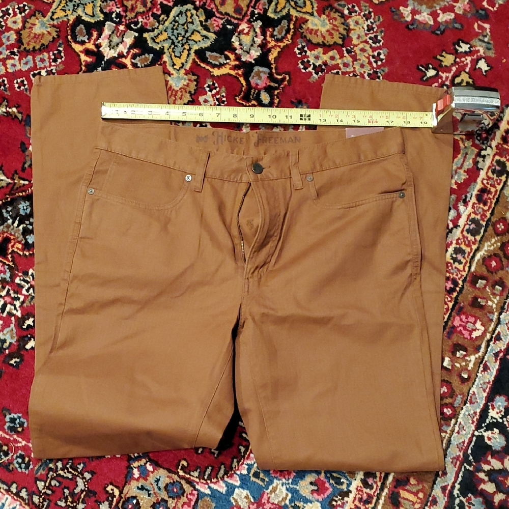 Hickey Freeman Brick Red Trousers